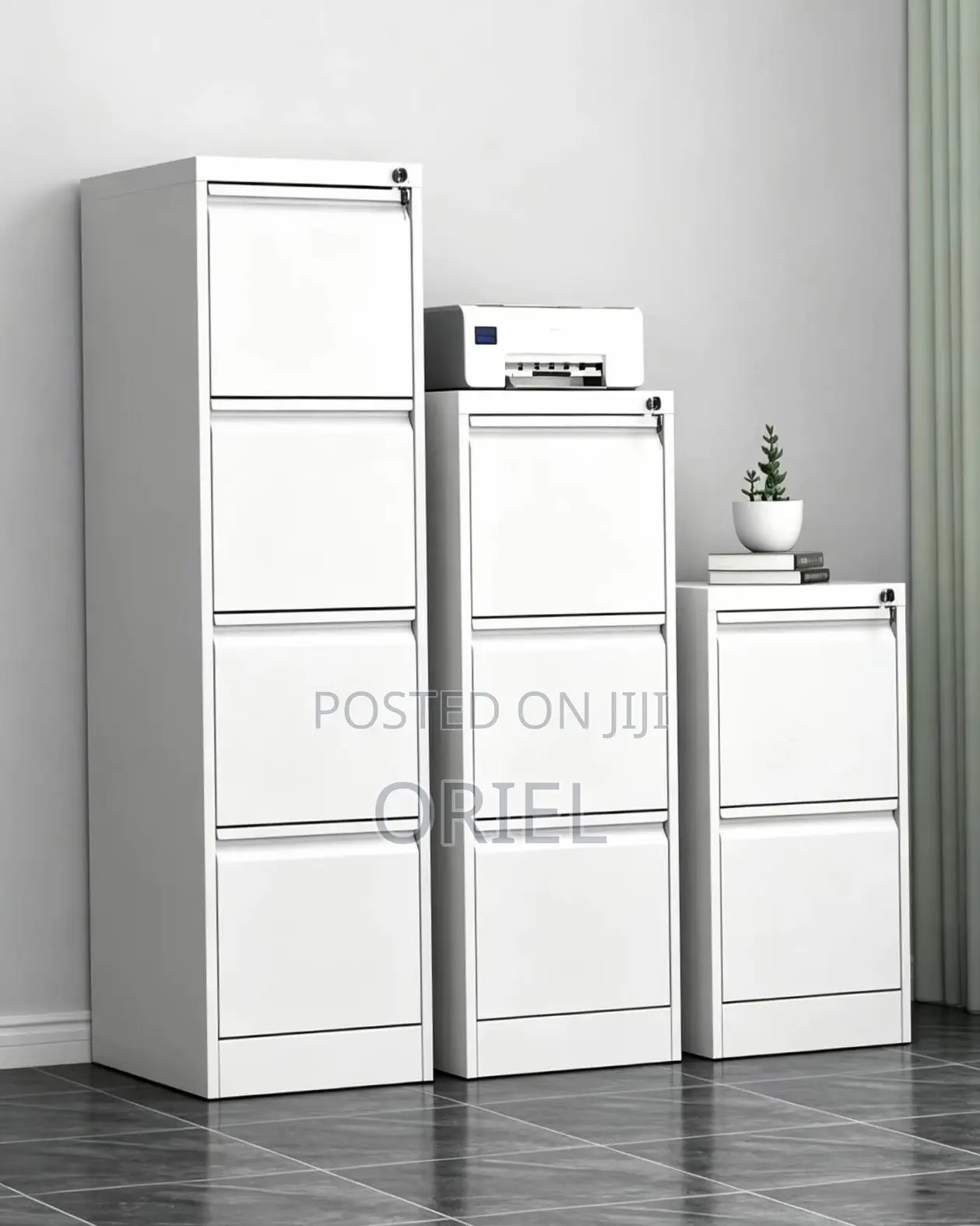 Office Cabinet : Steel Drawer Cabinet With Lock for Office, School.