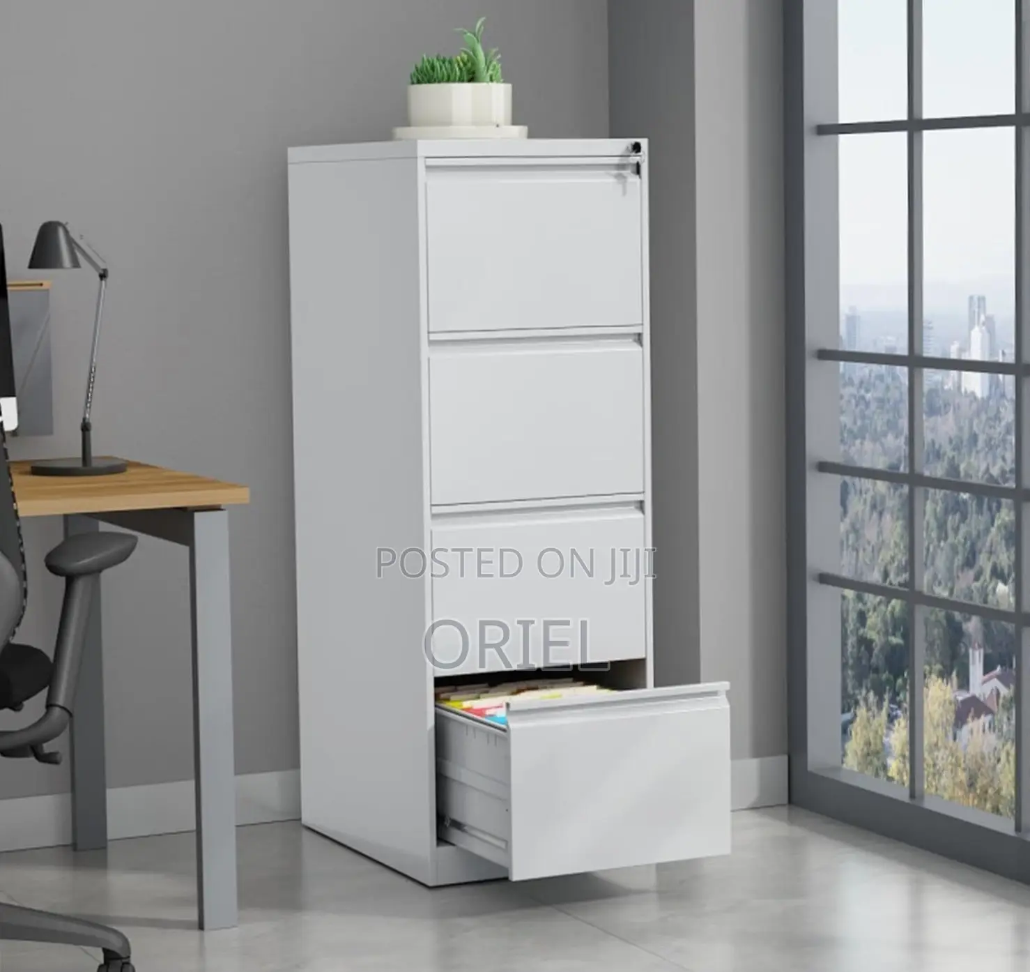 Office Cabinet : Steel Drawer Cabinet With Lock for Office, School.