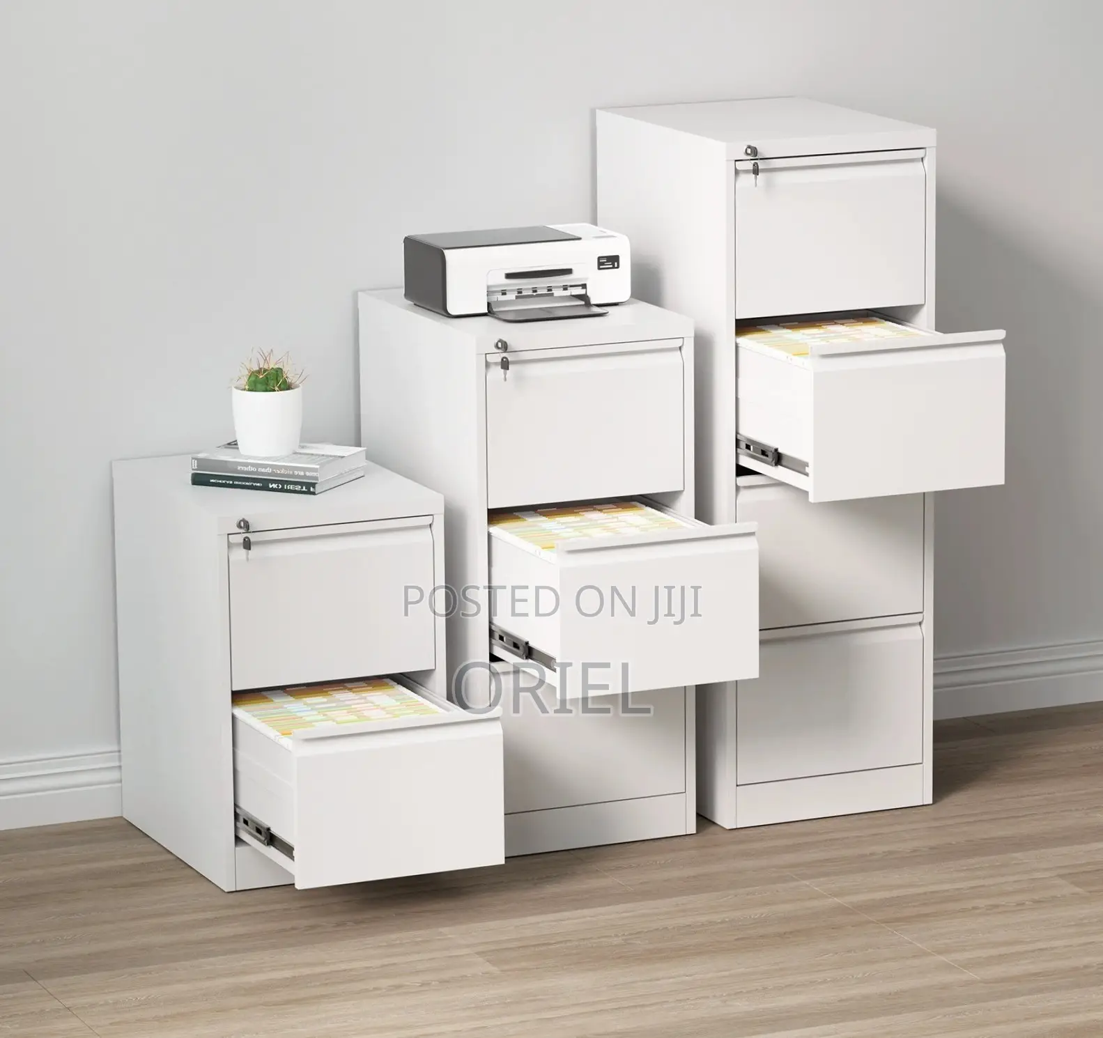 Office Cabinet : Steel Drawer Cabinet With Lock for Office, School.