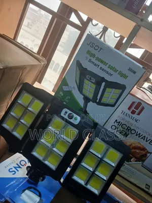 JSOT 300W High-Power Solar Light With a Foldable Three-Head