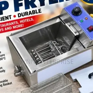 Commercial 10litres Deep Fryer Stainless and Adjustable Temperature
