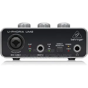 Behringer U-Phoria UM2 Audiophile USB Audio Interface
