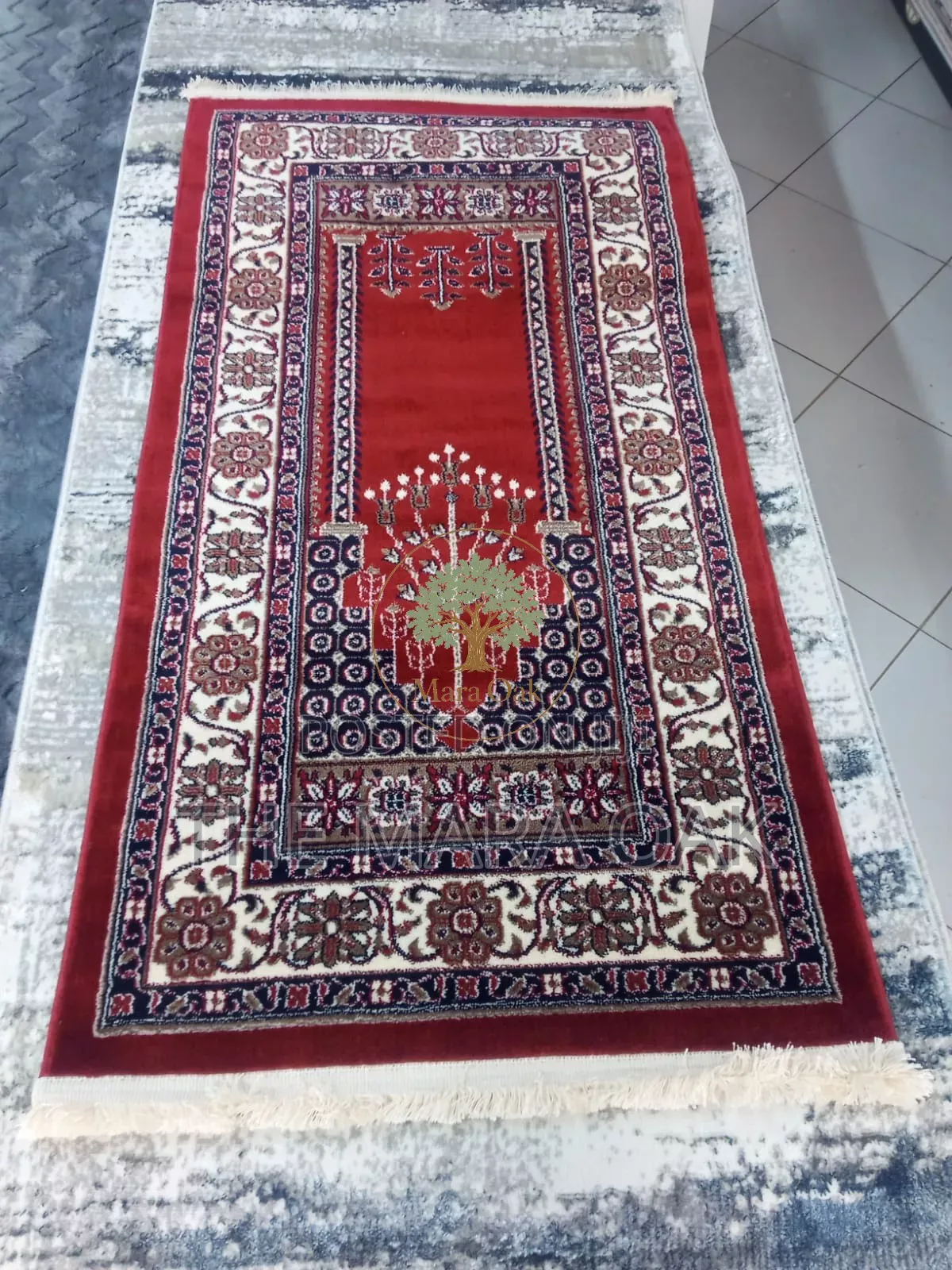 Premium Nikkah Wedding Gift - Sky Blue/Floral Border Motif Prayer