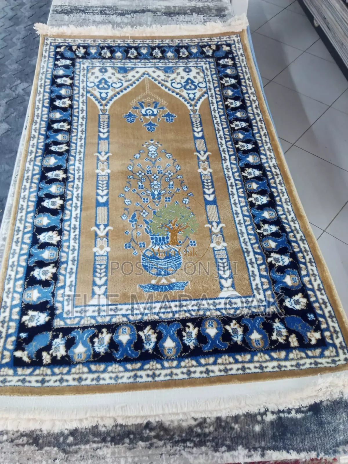 Premium Nikkah Wedding Gift - Sky Blue/Floral Border Motif Prayer