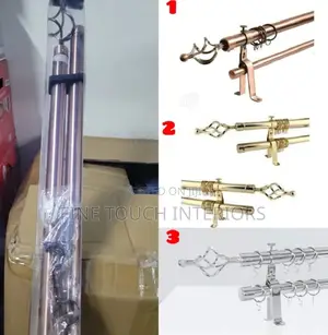 High Quality 2 Meter Double Curtain Rods