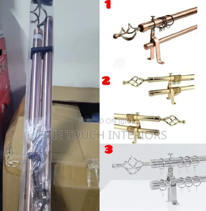 High Quality 2 Meter Double Curtain Rods