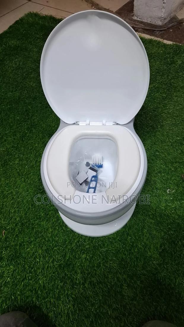 Portable Folding Toilet With Adjustable Seat Lid
