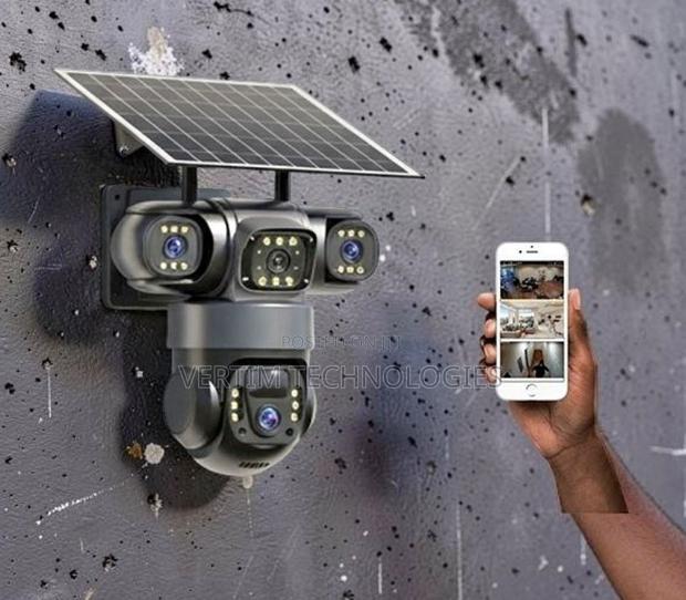 3 Len 4g CCTV Camera Solar Light Triple Lens 4g Solar PTZ Camera