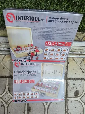 Intertool 12pcs 8mm Router Bits Set