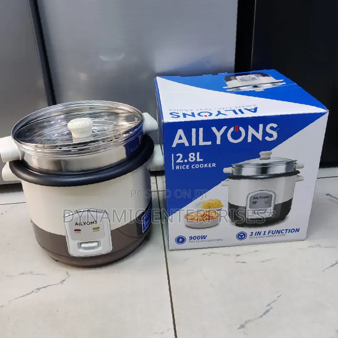 Ailyons Multi Purpose Rice Cooker 
two-Tone Beige and Brown Design