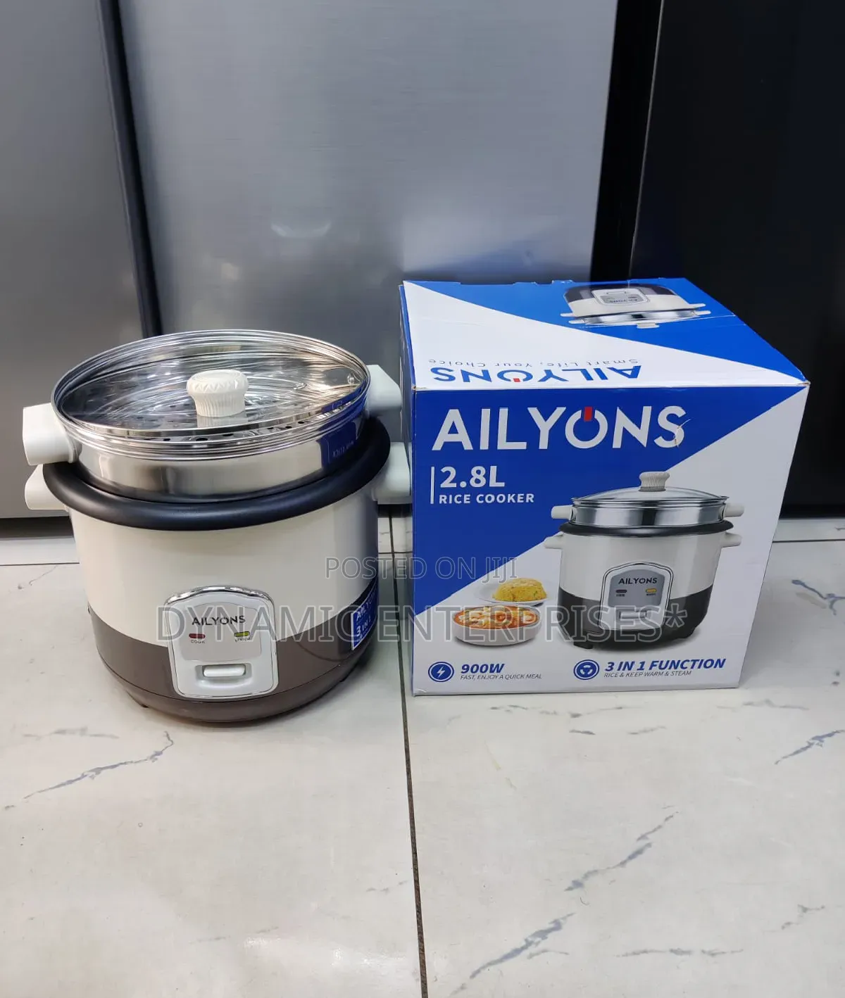 Ailyons Multi Purpose Rice Cooker 
two-Tone Beige and Brown Design