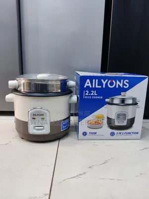 Ailyons Multi Purpose Rice Cooker 
two-Tone Beige and Brown Design