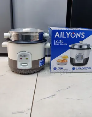 Ailyons Multi Purpose Rice Cooker 
two-Tone Beige and Brown Design