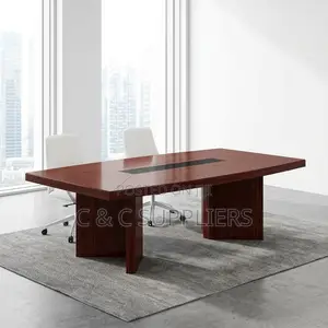 2.4M Mahogany Conference Table