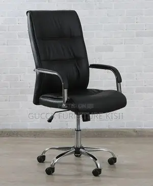 Office Chair; Swivel Leather Office Chair