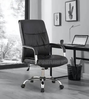Office Chair; Swivel Leather Office Chair
