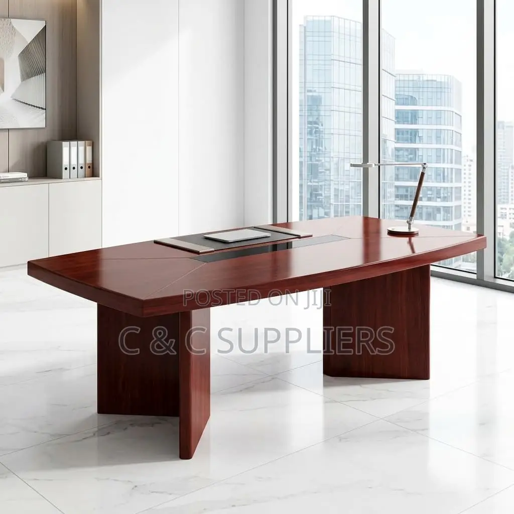 2.4M Mahogany Conference Table