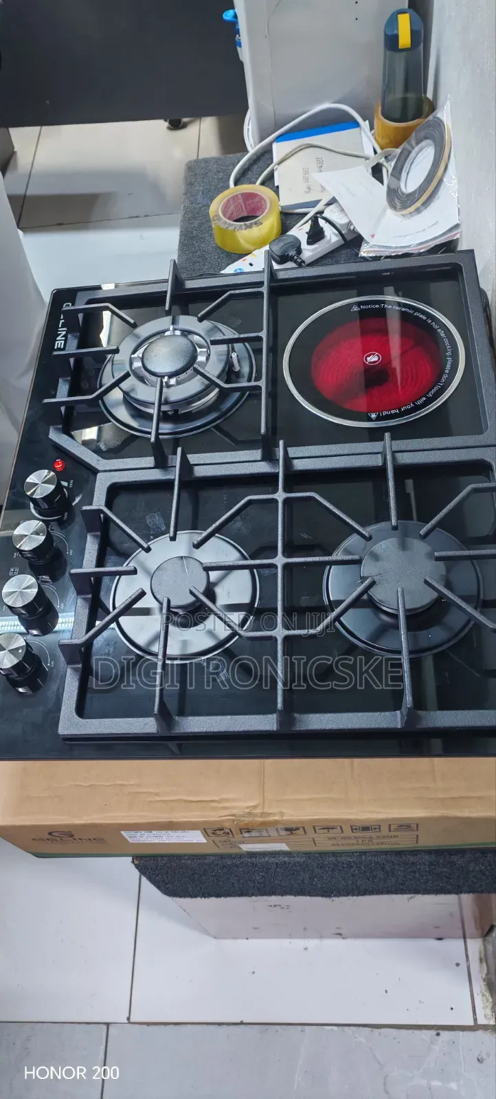 Geline 60cm 3+1 Inbuilt Kitchen Hob