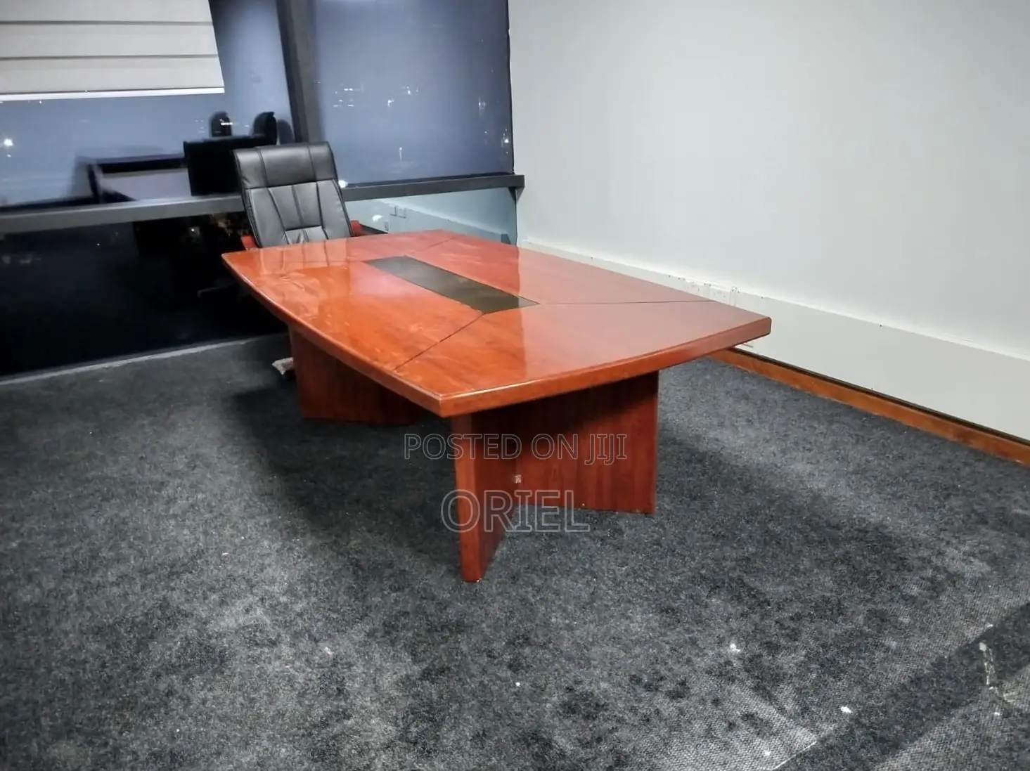 Office Table : 3M Brown Mahogany Meeting Table
