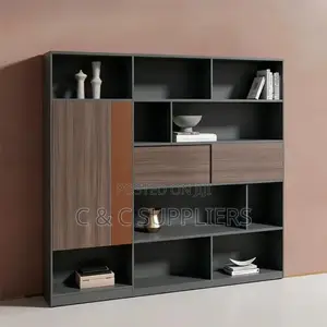 Executive Modern Wall Bookcase.