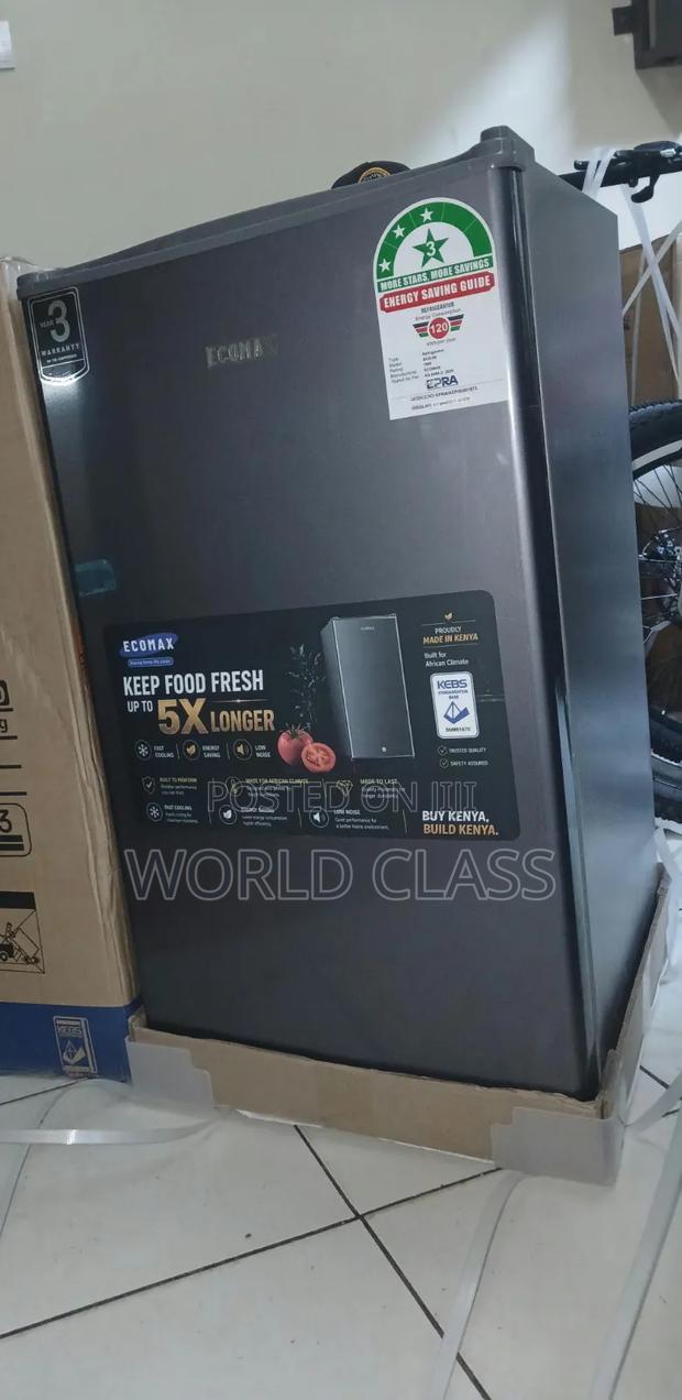 Ecomax 90-Litre Dark Silver Single-Door Compact Refrigerator" - thumbnail 2