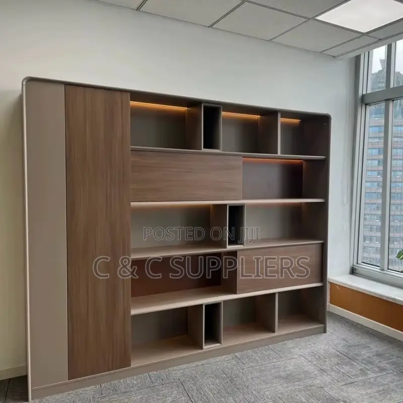 Executive Modern Wall Bookcase.