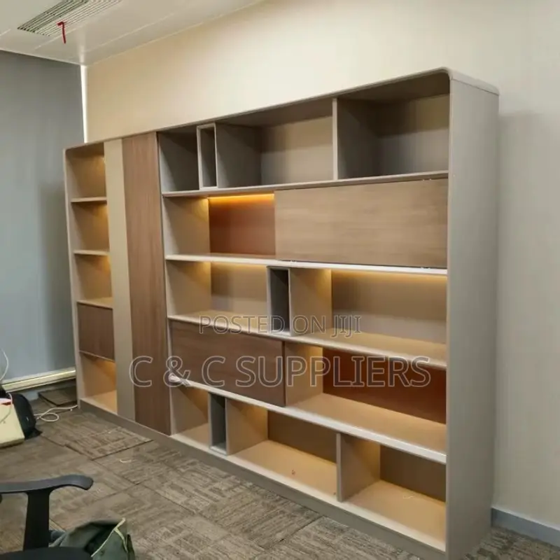 Executive Modern Wall Bookcase.