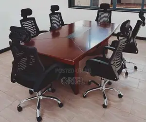 Office Table : 3M Brown Mahogany Meeting Table