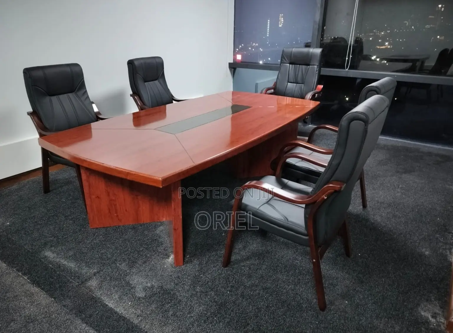 Office Table : 3M Brown Mahogany Meeting Table