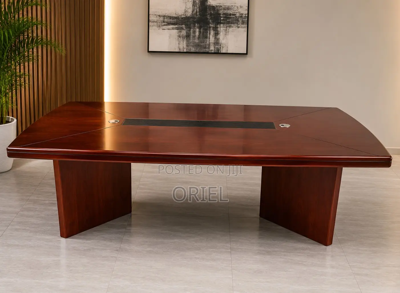 Office Table : 3M Brown Mahogany Meeting Table