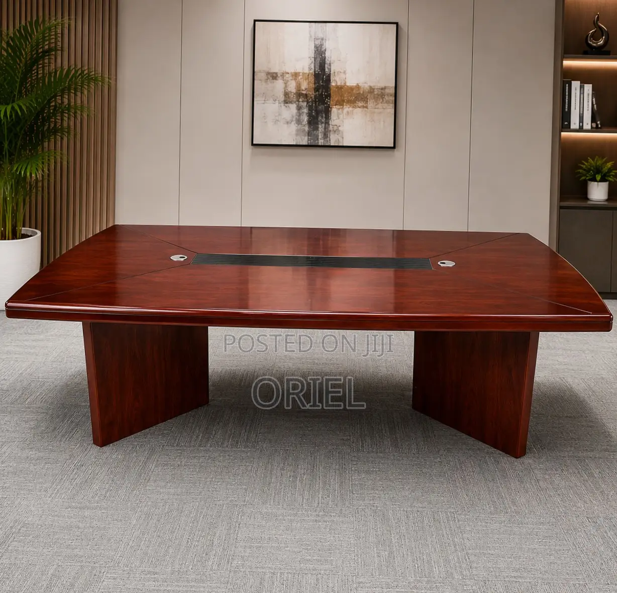 Office Table : 3M Brown Mahogany Meeting Table