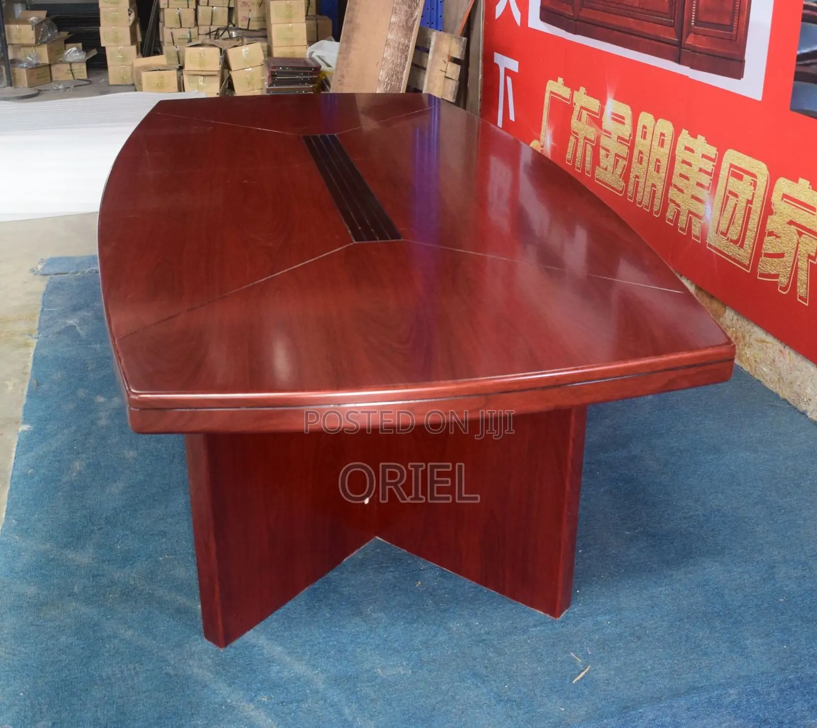Office Table : 3M Brown Mahogany Meeting Table