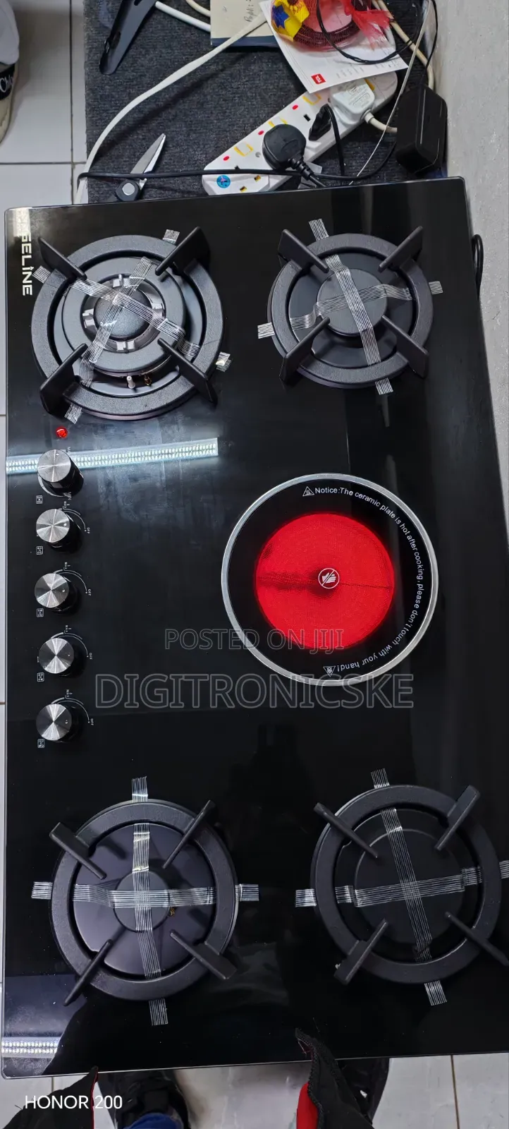 Geline 90cm 4+1 Inbuilt Kitchen Hob