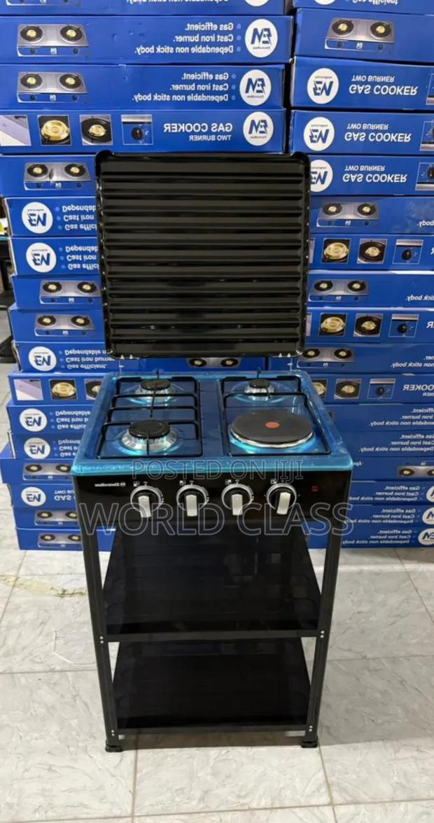 ElectroMate 3+1 Standing Gas Cooker With Shelves