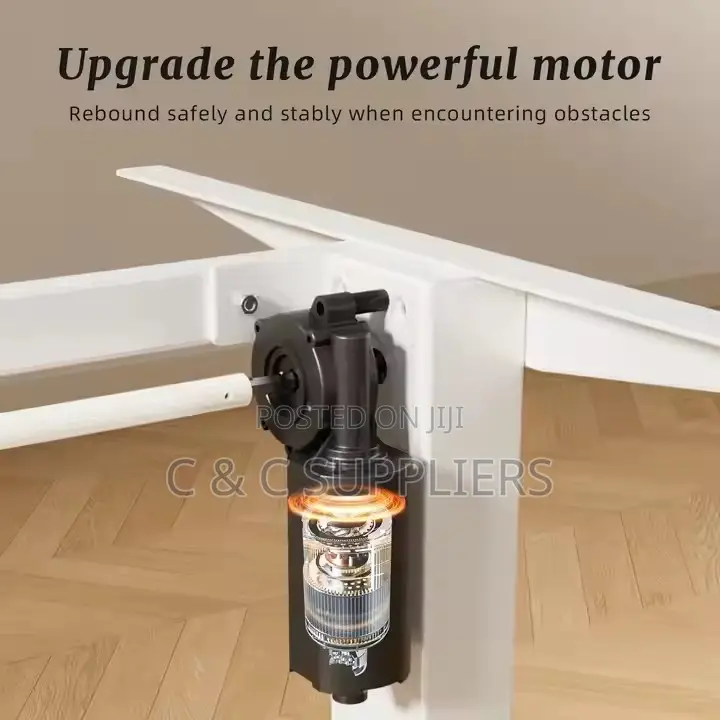 Black Sit to Stand Electric Desk-120cm