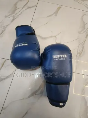 14oz Boxing Blue Gloves