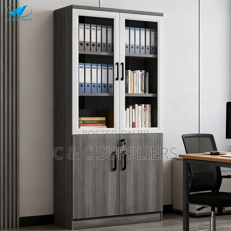 2-Door Wood File Cabinet