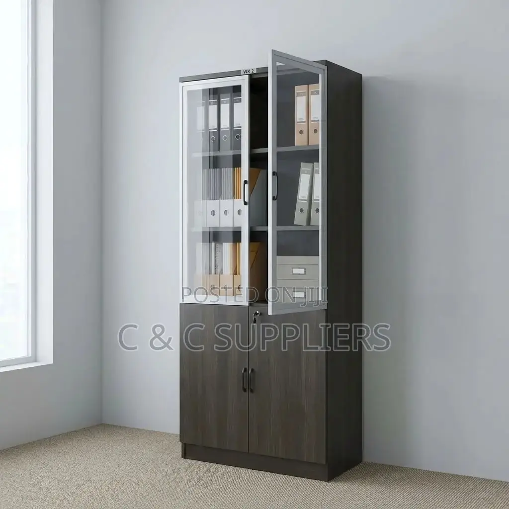 2-Door Wood File Cabinet