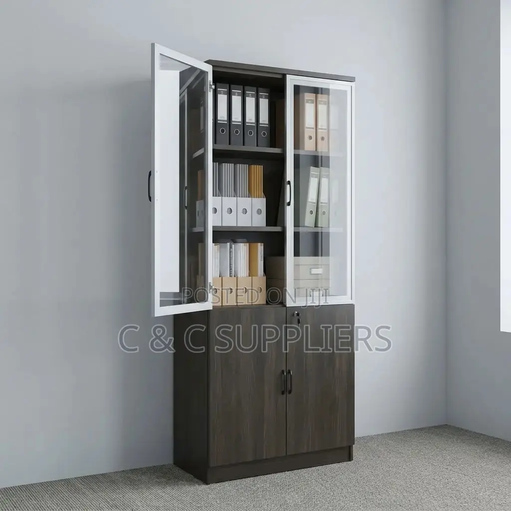 2-Door Wood File Cabinet