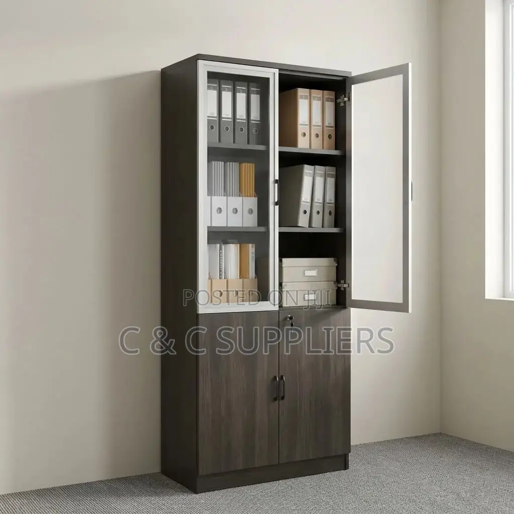 2-Door Wood File Cabinet