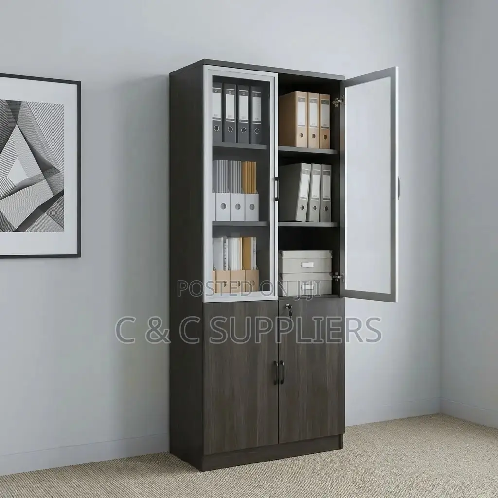 2-Door Wood File Cabinet