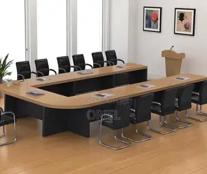 Office Boardroom Table : Custom 6M U-Shaped Boardroom Meeting Table