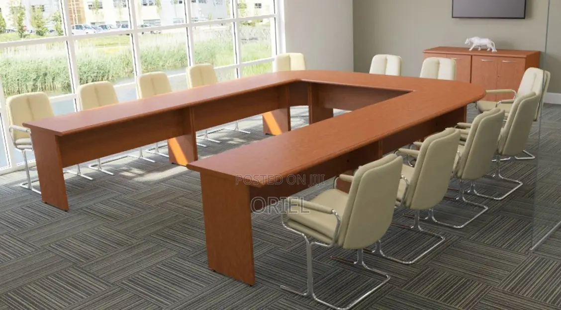 Office Boardroom Table : Custom 6M U-Shaped Boardroom Meeting Table