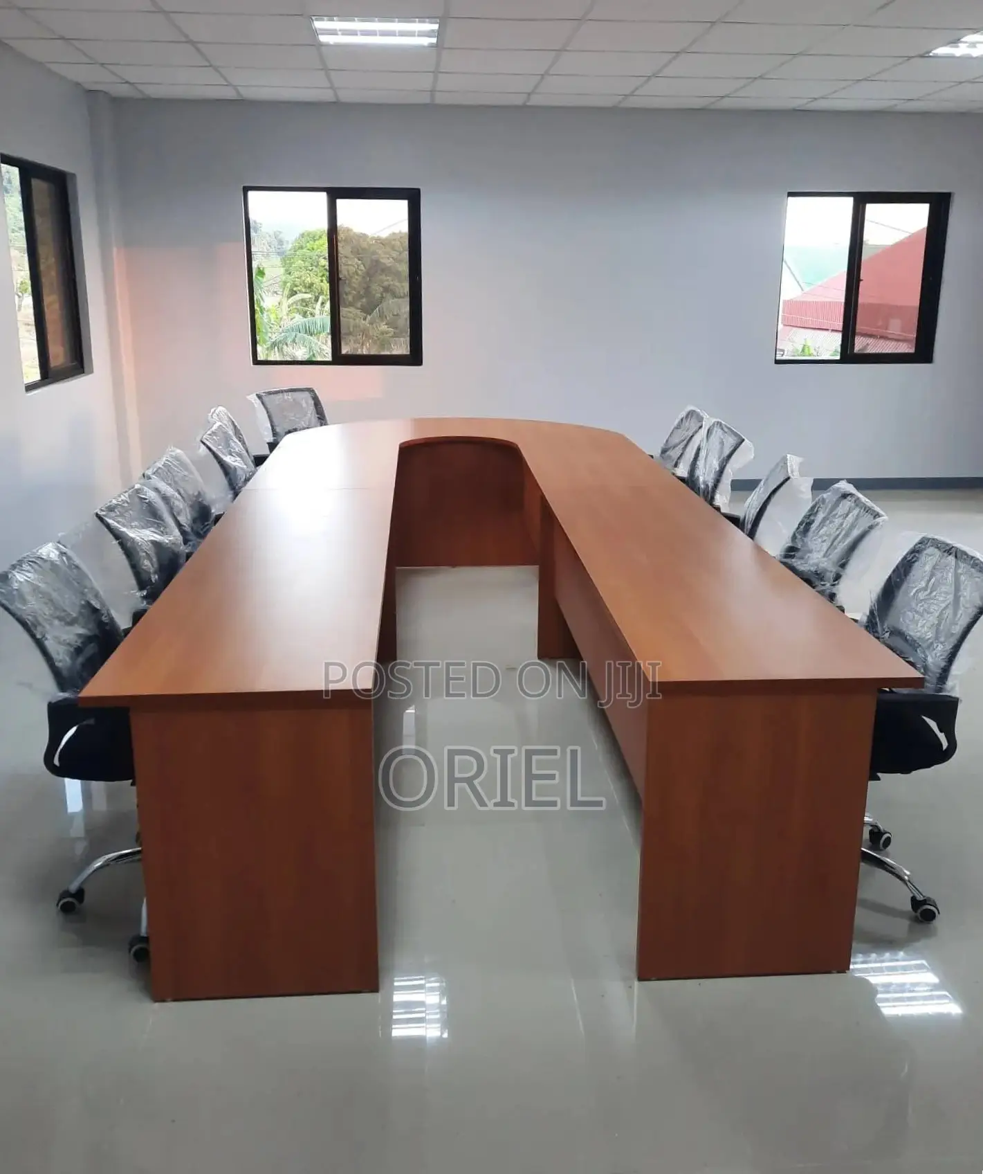 Office Boardroom Table : Custom 6M U-Shaped Boardroom Meeting Table