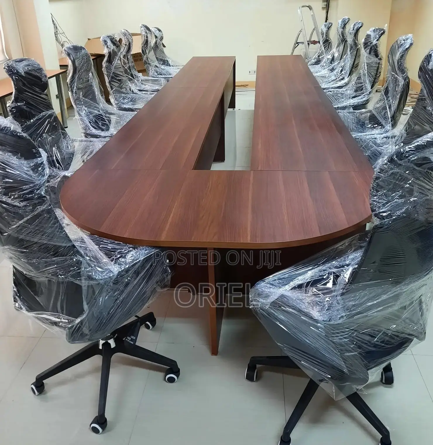 Office Boardroom Table : Custom 6M U-Shaped Boardroom Meeting Table