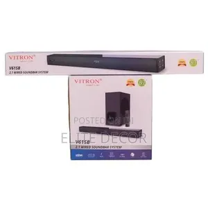 Vitron V61SB 2.1 Soundbar System 12000W PMPO With Wired Subwoofer