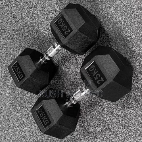 50 Kg Hexagonal Dumbbells (25kg Pair)