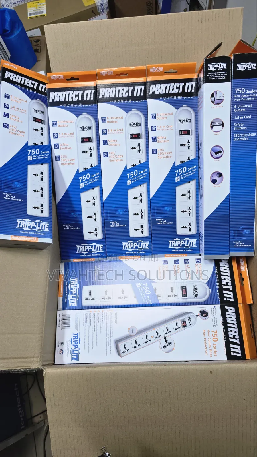 Tripp-Lite 6 Way Extension With Surge Protector
