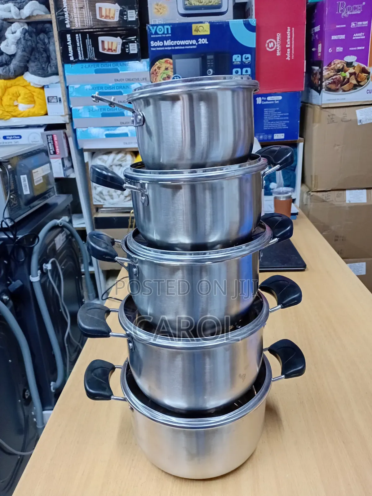 10pcs Stainless Steel Cookware Set