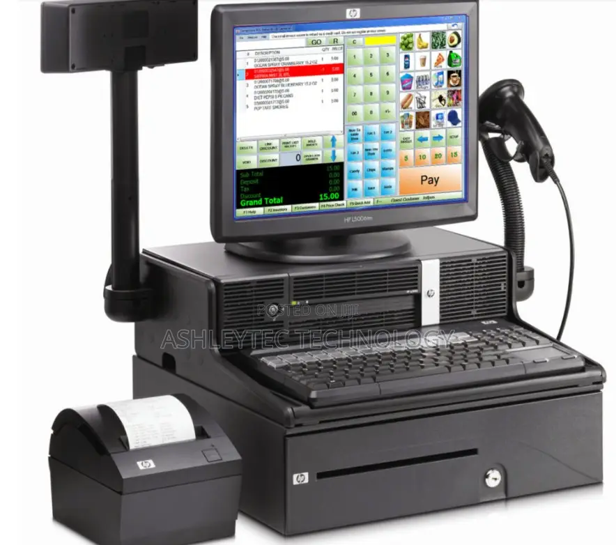 Complete POS Hardware Software System Hotel, Supermarket Bar Salon